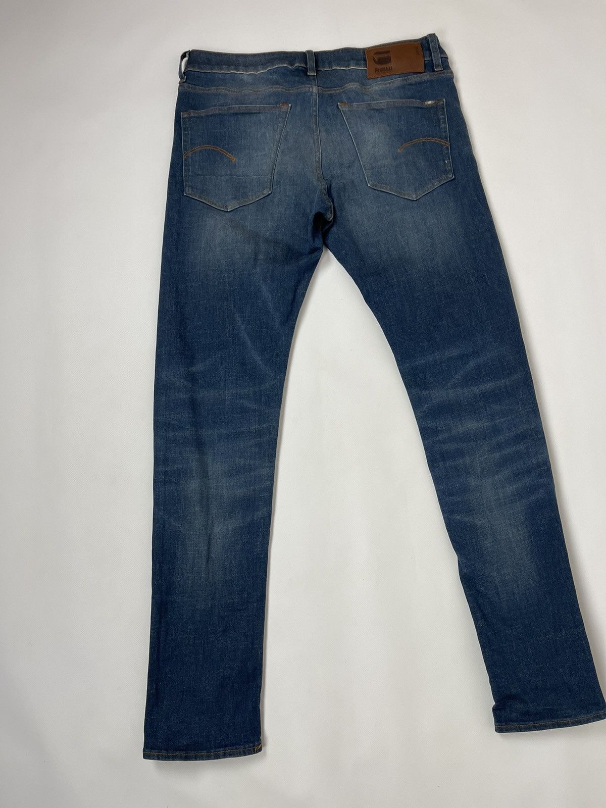G-Star G-Star Raw 3301 Slim faded denim jeans pants Size US 33 - 4 Thumbnail