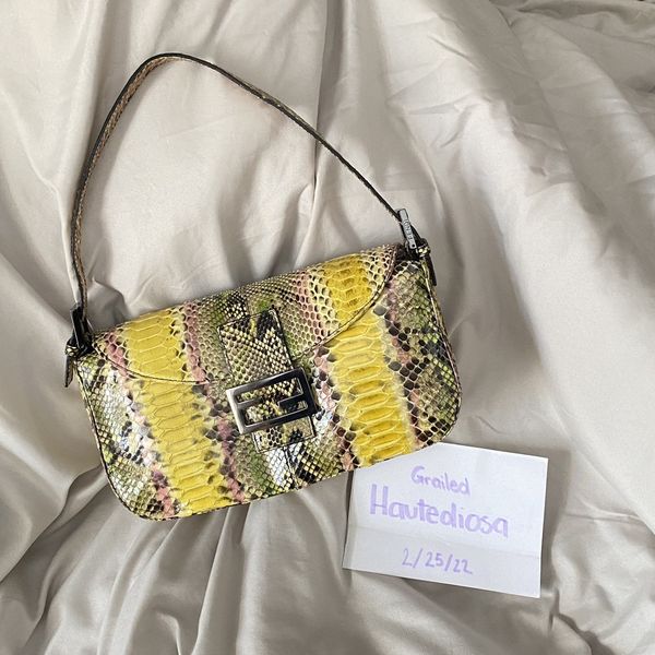 Fendi Fendi Python Baguette RARE | Grailed