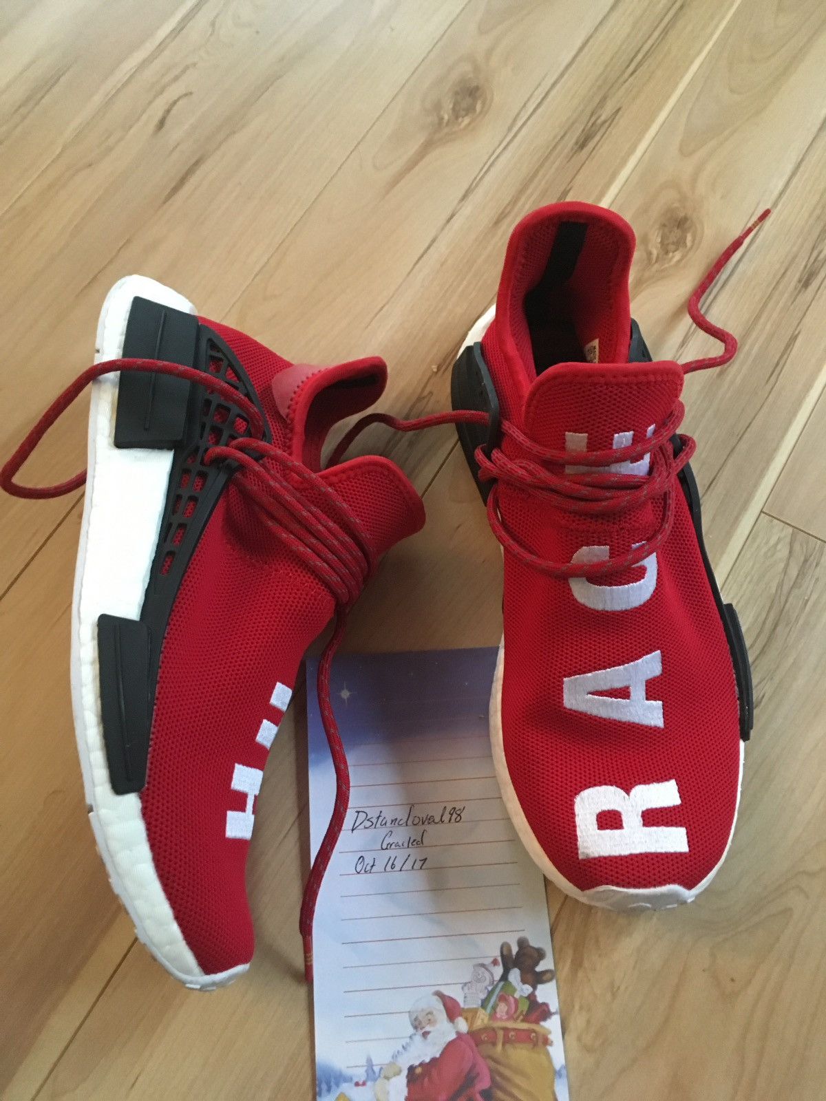 adidas red human race