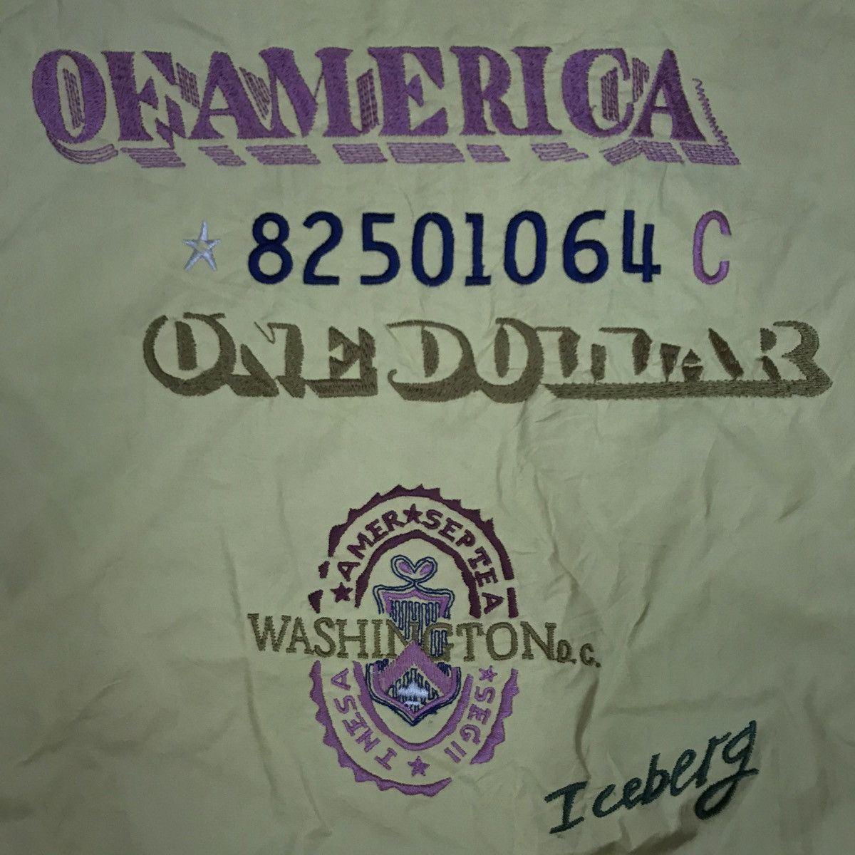 Vintage ICEBERG Italy ‘Money Stencil United State’ Trench