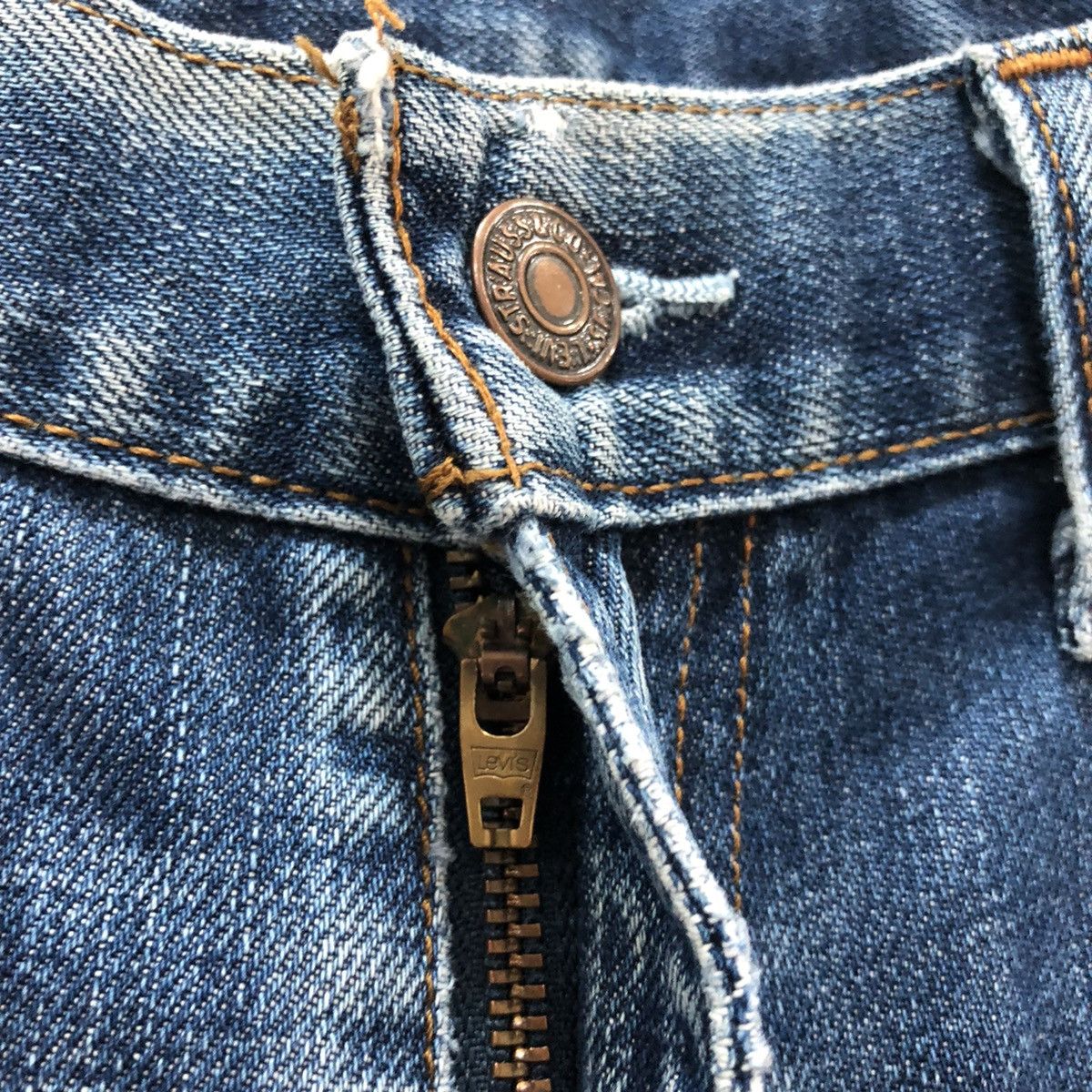 Levi's × Vintage Levis 512 Distressed Denim Jeans inspired Kapital style Size US 33 - 7 Thumbnail