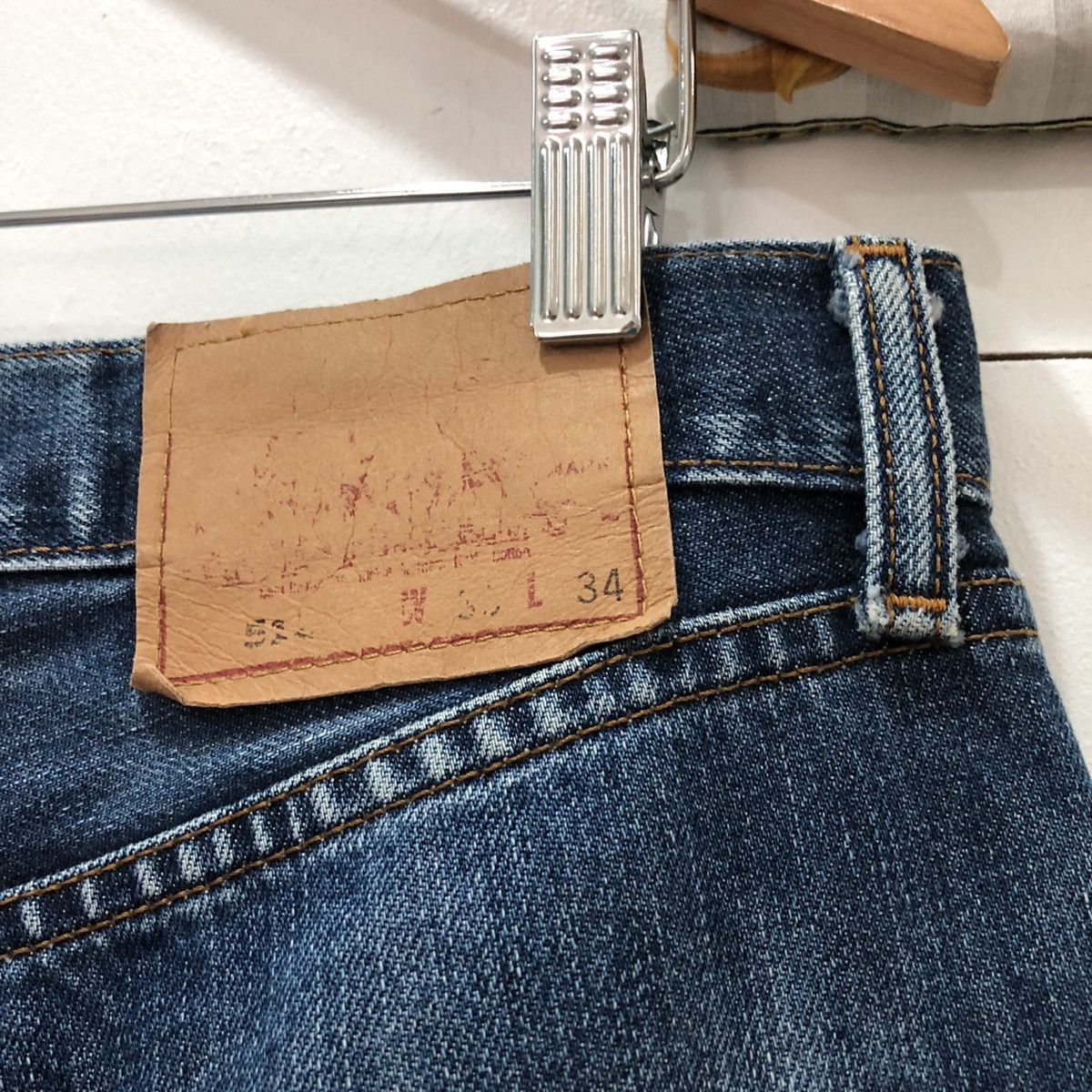 Levi's × Vintage Levis 512 Distressed Denim Jeans inspired Kapital style Size US 33 - 14 Thumbnail