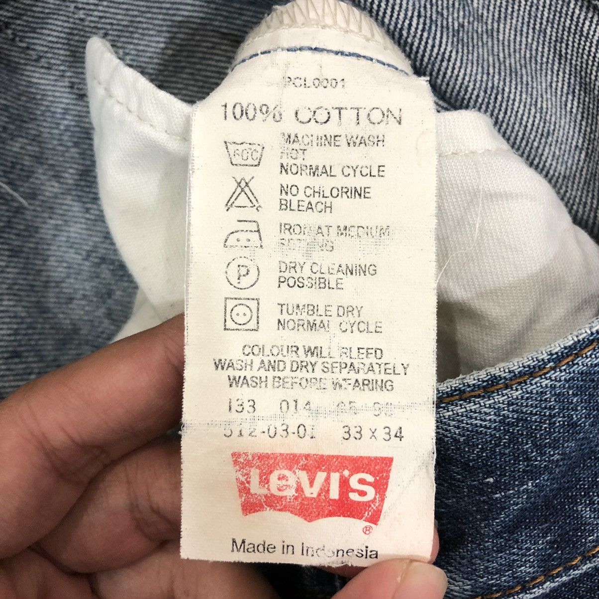 Levi's × Vintage Levis 512 Distressed Denim Jeans inspired Kapital style Size US 33 - 15 Thumbnail
