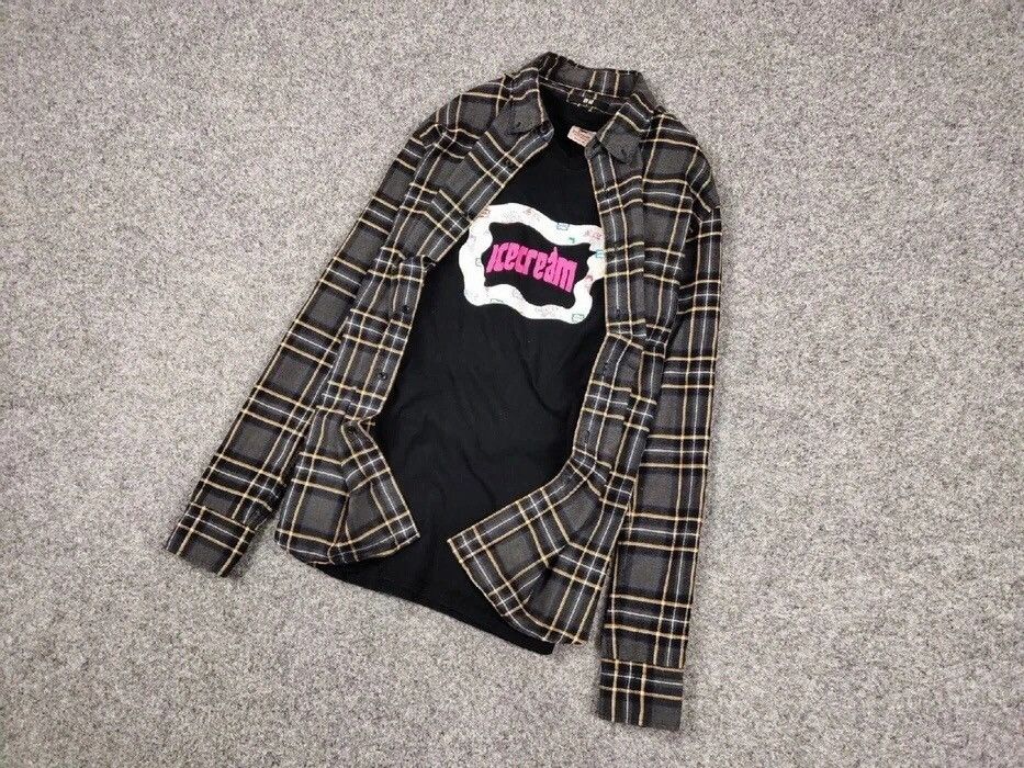 Flannel Vintage Flannel Shirt Checkered Travis Scott Style Hype Size US M / EU 48-50 / 2 - 3 Thumbnail