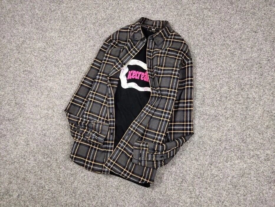 Flannel Vintage Flannel Shirt Checkered Travis Scott Style Hype Size US M / EU 48-50 / 2 - 13 Thumbnail