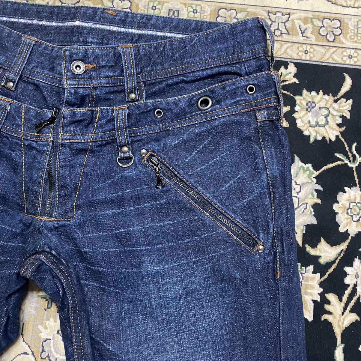 Nicole Club Nicole Club For Men Denim Double Waist Flare Jeans Size US 34 / EU 50 - 7 Thumbnail