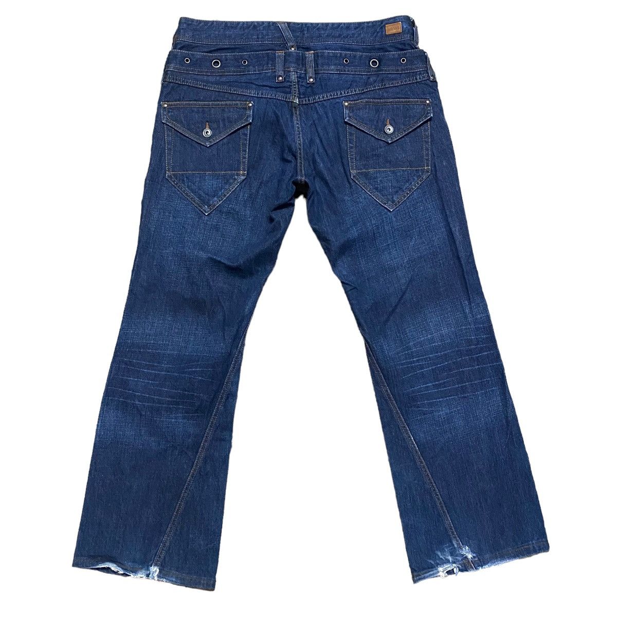 Nicole Club Nicole Club For Men Denim Double Waist Flare Jeans Size US 34 / EU 50 - 2 Thumbnail