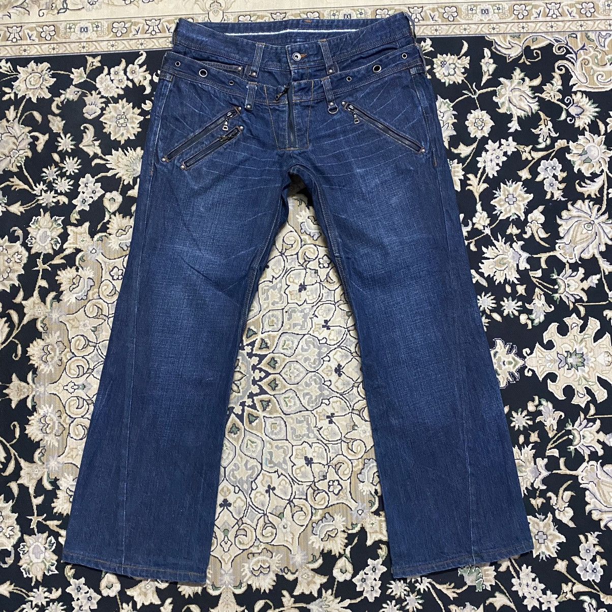 Nicole Club Nicole Club For Men Denim Double Waist Flare Jeans Size US 34 / EU 50 - 3 Thumbnail