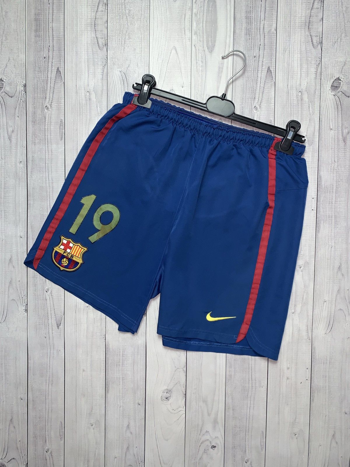 Nike × Vintage Vintage Nike soccer shorts Barcelona Messi 19 size S Size US 30 / EU 46 - 1 Thumbnail