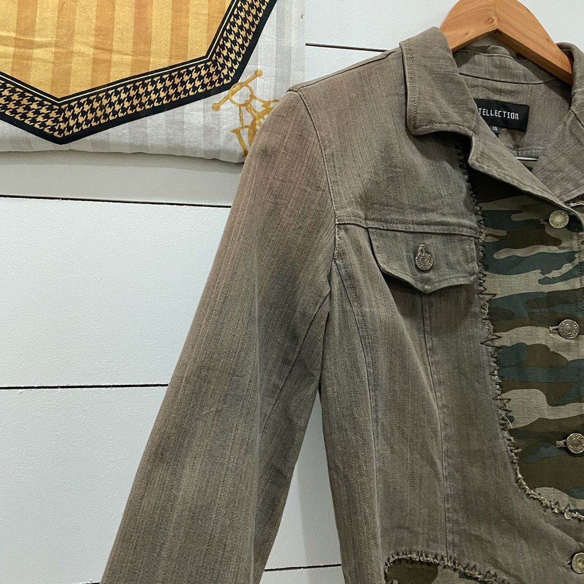 If Six Was Nine Intellection Camo Patchwork Cropped Jacket Kapital Style Size US XS / EU 42 / 0 - 7 Thumbnail