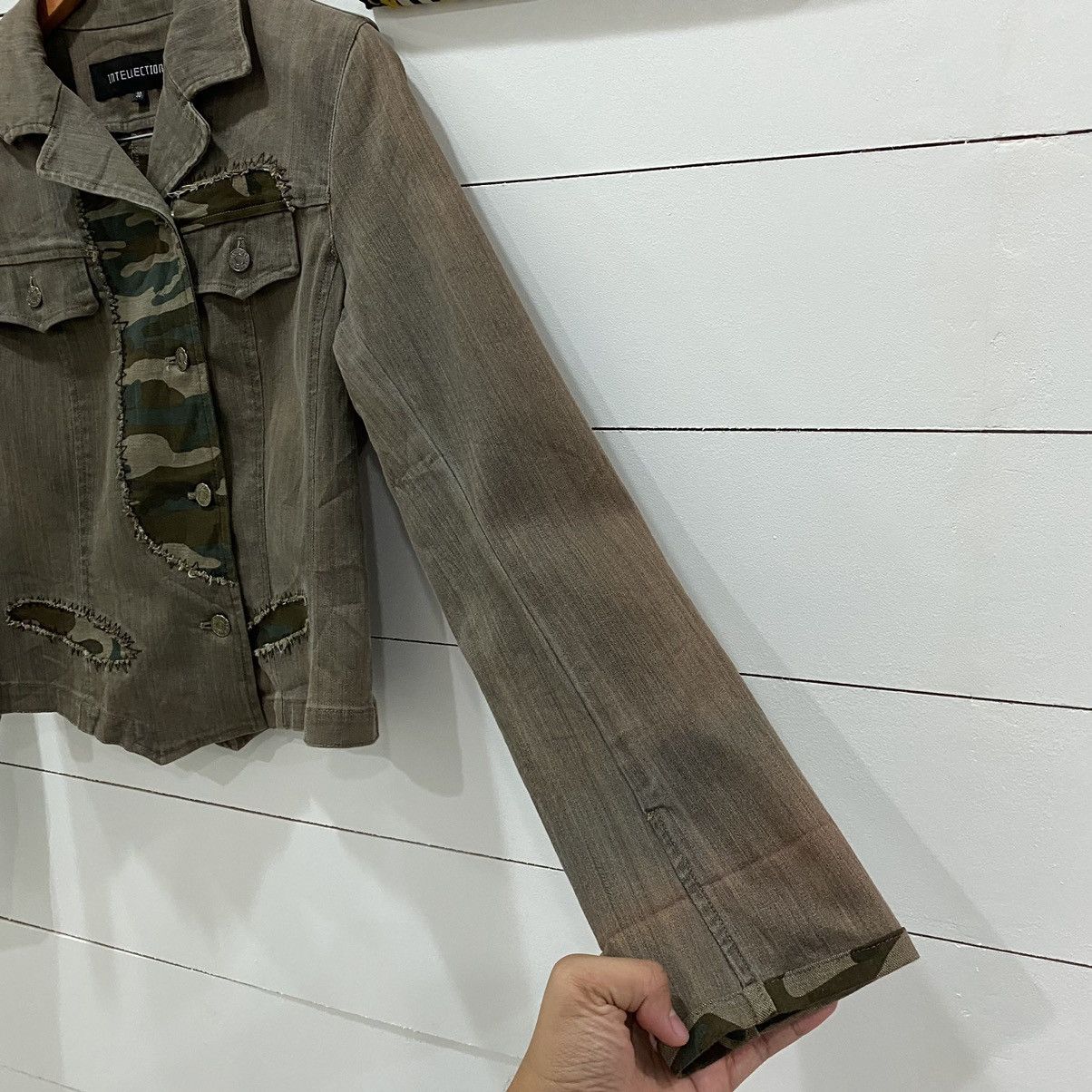 If Six Was Nine Intellection Camo Patchwork Cropped Jacket Kapital Style Size US XS / EU 42 / 0 - 8 Thumbnail