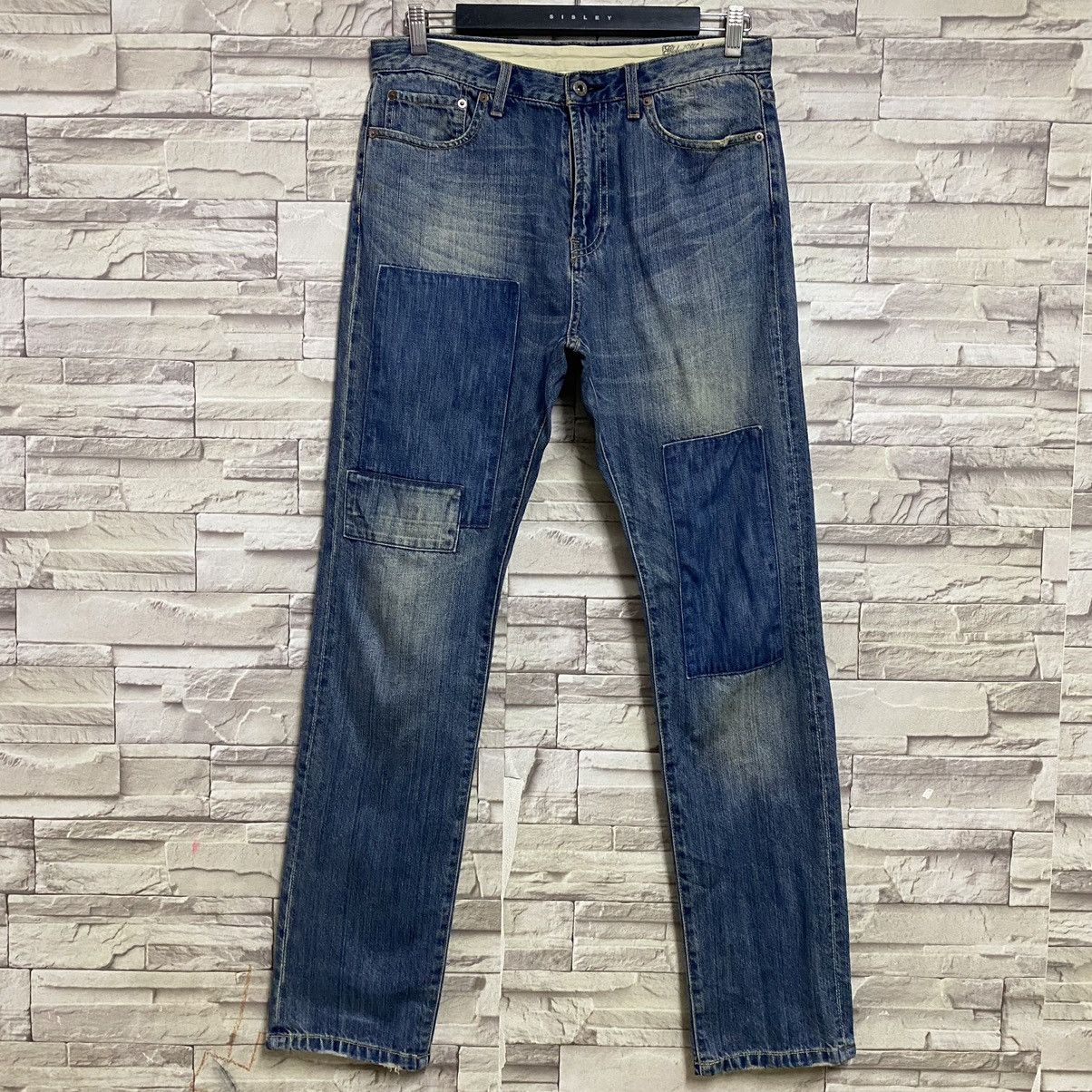 Global Work Global Work Japan Denim Patchwork Jeans Size US 32 / EU 48 - 3 Thumbnail