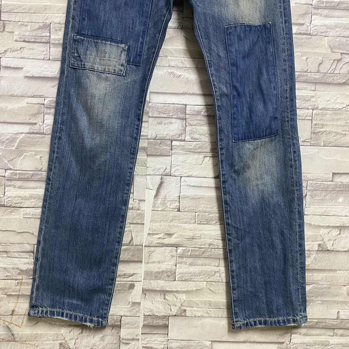 Global Work Global Work Japan Denim Patchwork Jeans Size US 32 / EU 48 - 6 Thumbnail