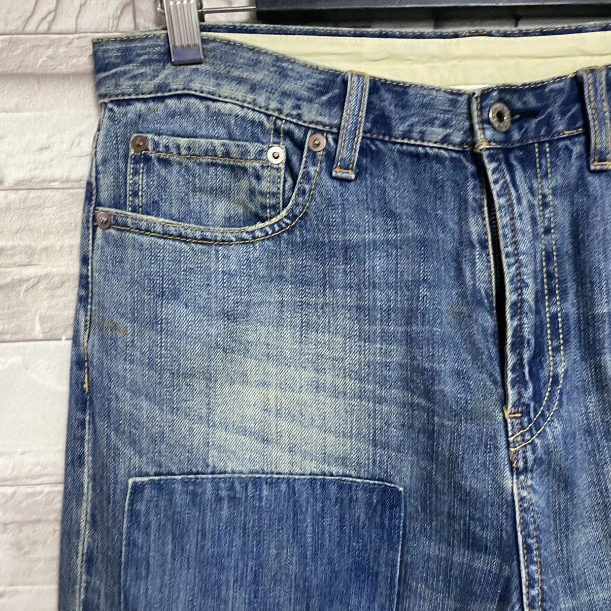 Global Work Global Work Japan Denim Patchwork Jeans Size US 32 / EU 48 - 9 Thumbnail