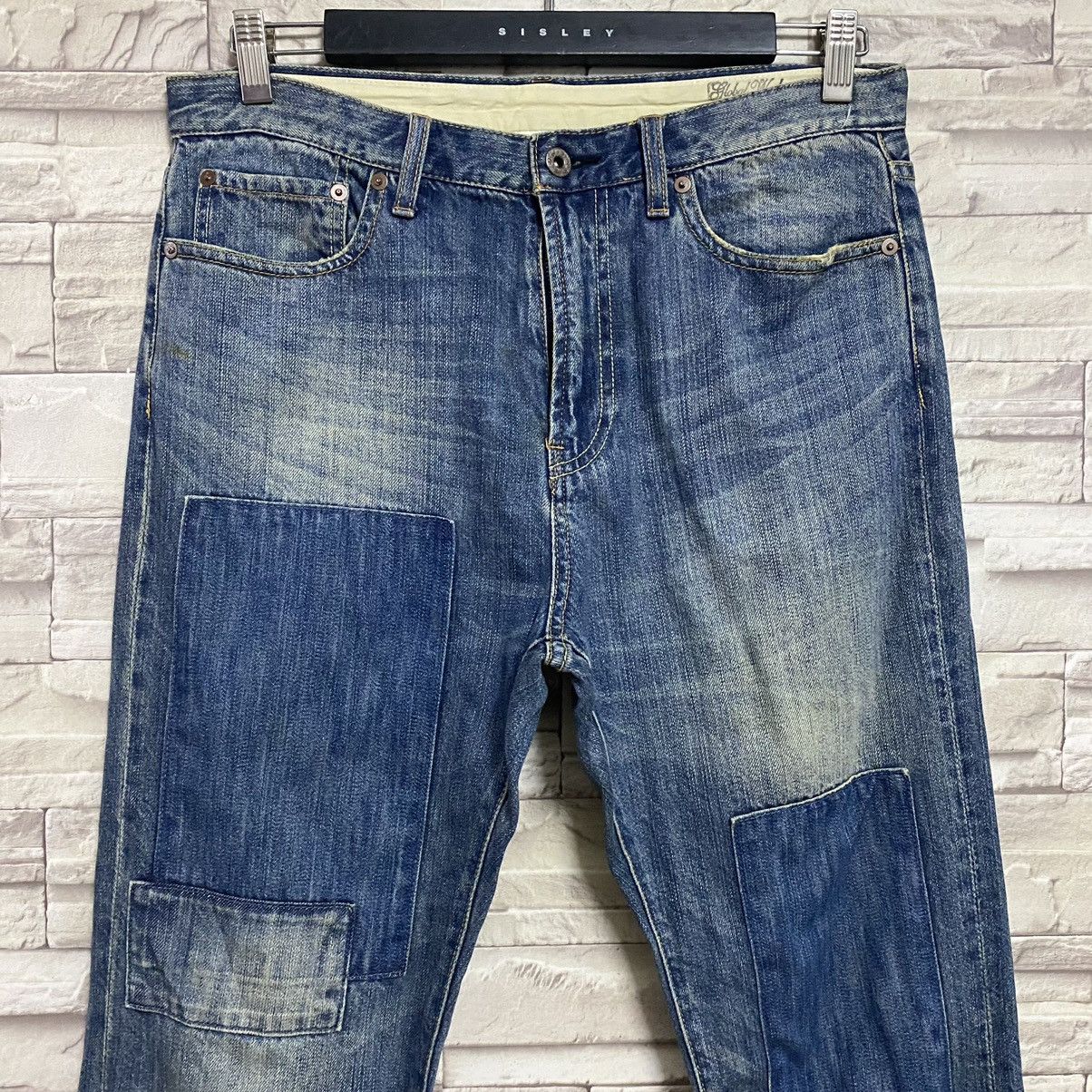Global Work Global Work Japan Denim Patchwork Jeans Size US 32 / EU 48 - 4 Thumbnail