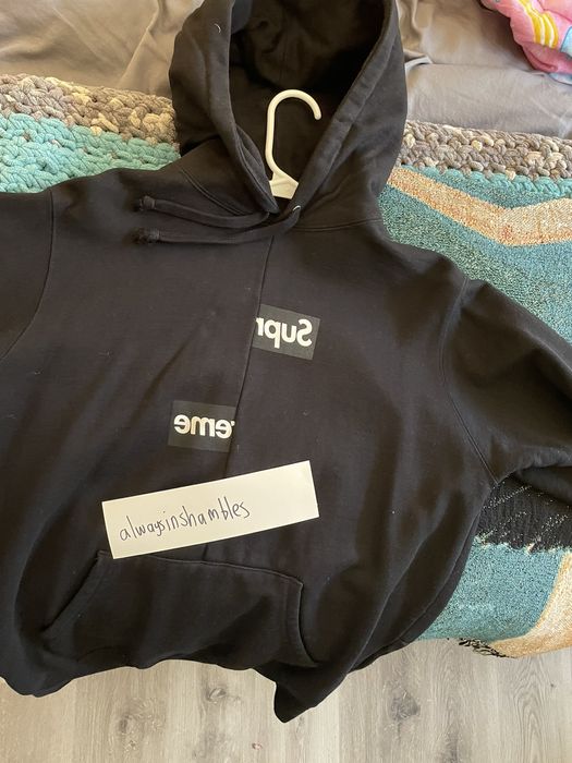 Supreme cdg 2025 hoodie 2018