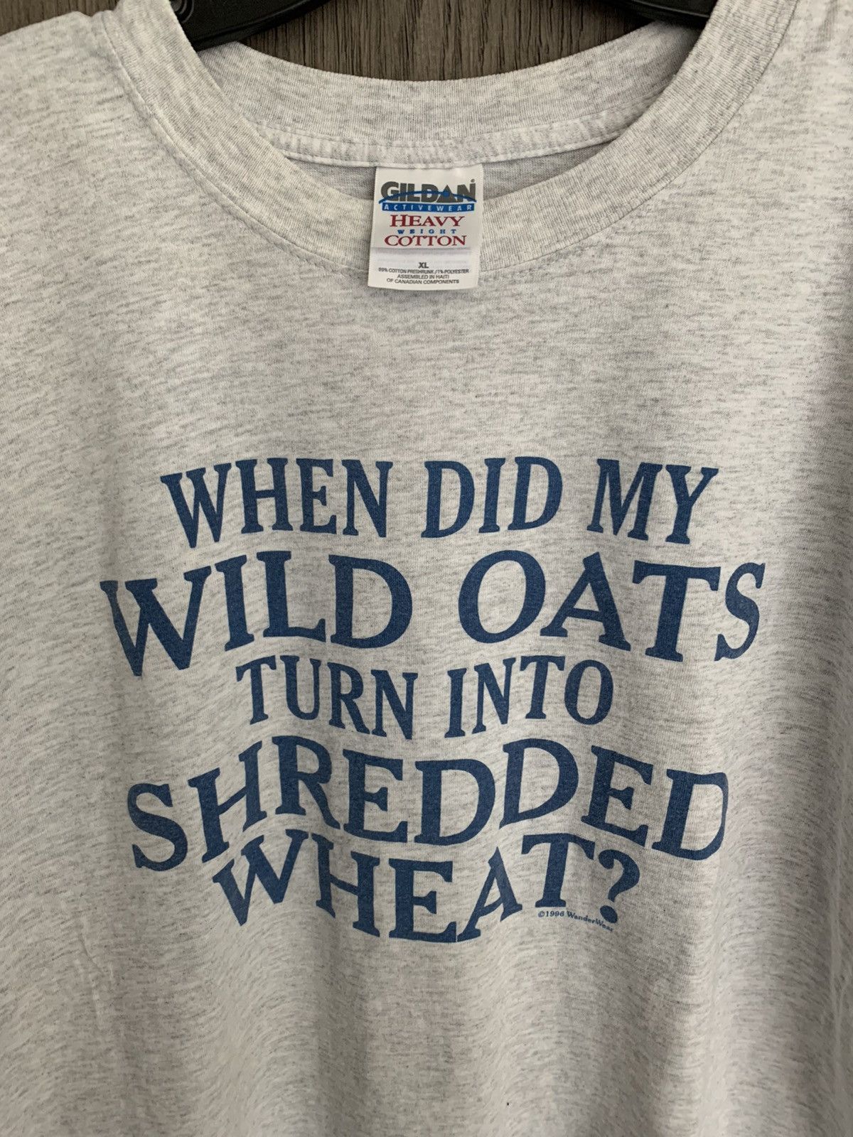 Vintage Vintage 1996 Wild Oats Humor tshirt tee Size US XL / EU 56 / 4 - 1 Thumbnail