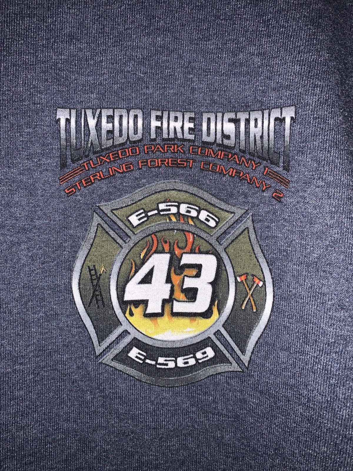 Vintage Vintage Orange County NY firefighter tshirt Size US L / EU 52-54 / 3 - 3 Thumbnail