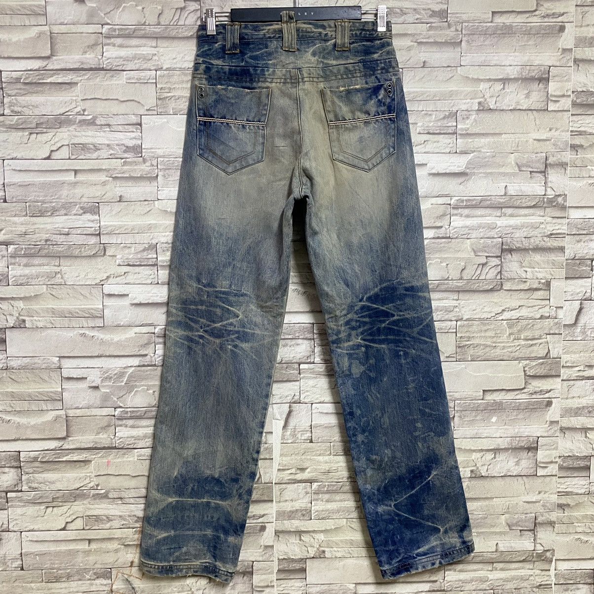 Vintage Japanese UNLIMITED00 Denim Bleach Loose Jeans Size US 29 - 13 Thumbnail
