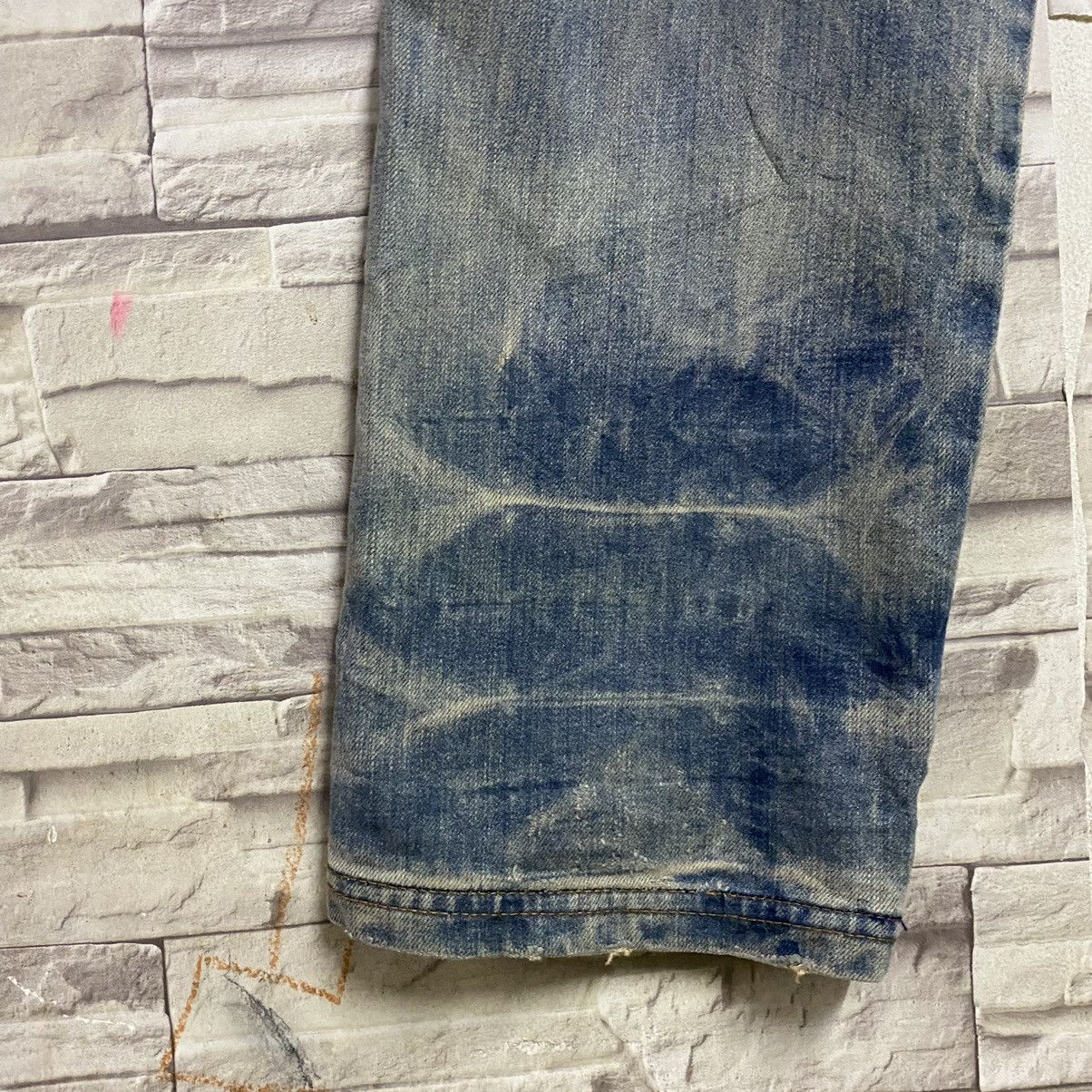 Vintage Japanese UNLIMITED00 Denim Bleach Loose Jeans Size US 29 - 18 Thumbnail