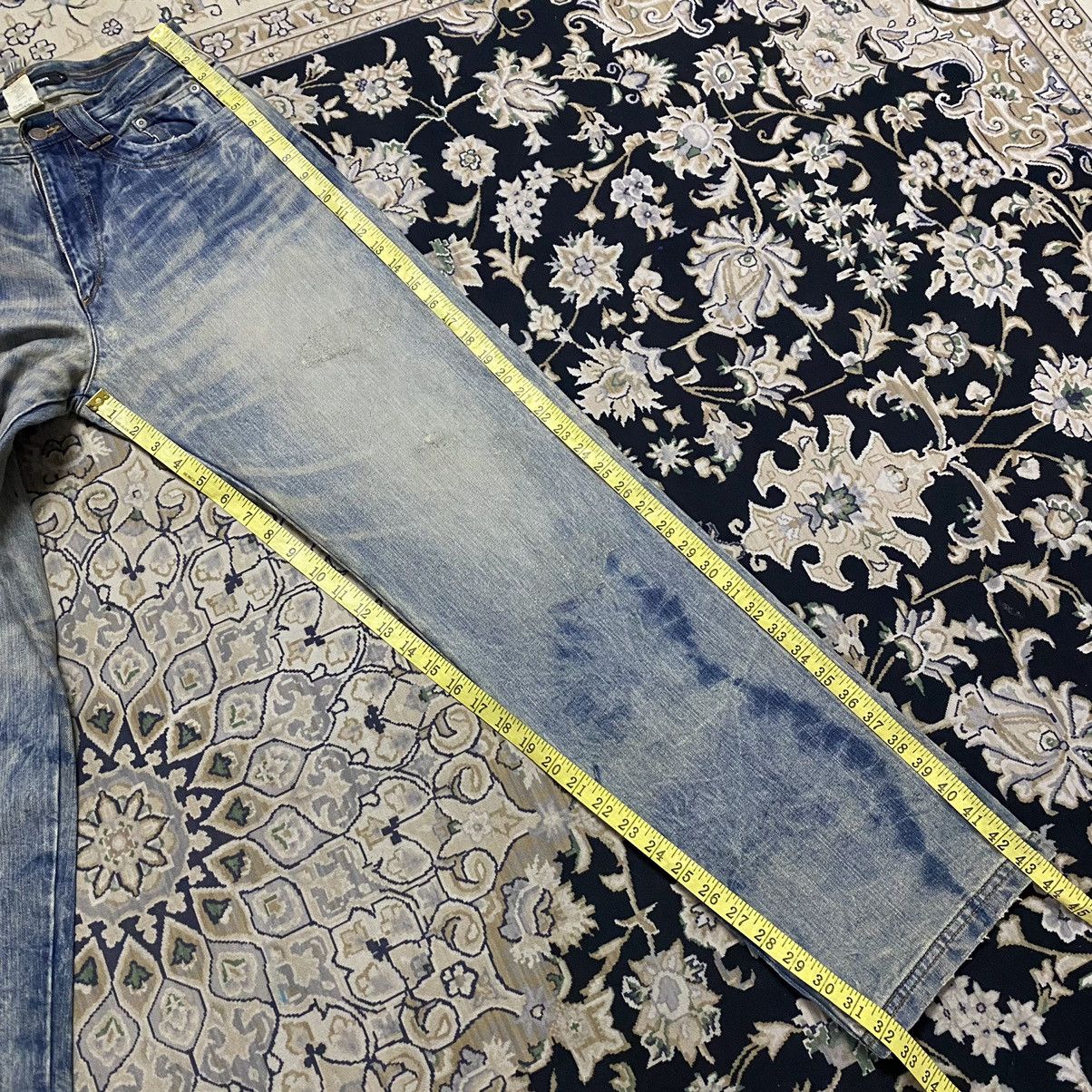 Vintage Japanese UNLIMITED00 Denim Bleach Loose Jeans Size US 29 - 23 Thumbnail