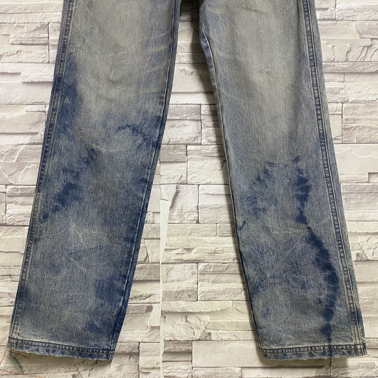 Vintage Japanese UNLIMITED00 Denim Bleach Loose Jeans Size US 29 - 7 Thumbnail