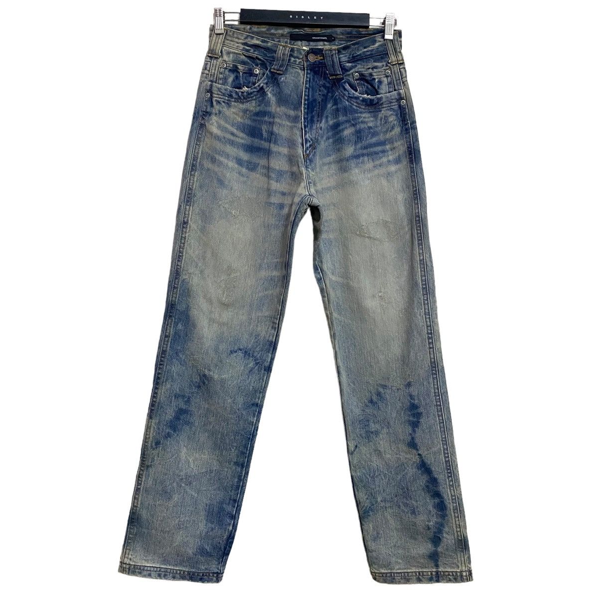 Vintage Japanese UNLIMITED00 Denim Bleach Loose Jeans Size US 29 - 2 Thumbnail