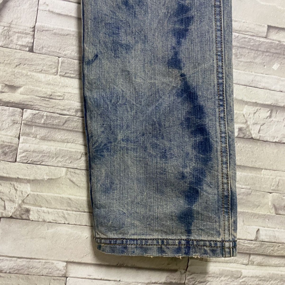 Vintage Japanese UNLIMITED00 Denim Bleach Loose Jeans Size US 29 - 8 Thumbnail