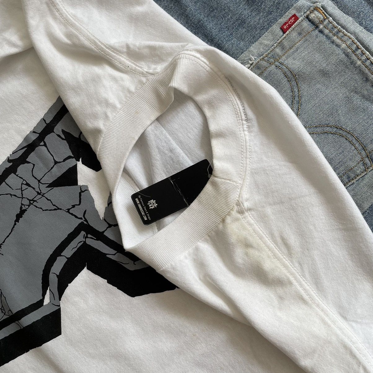 Famous Stars And Straps Vintage 90s Y2K New Famous Stars and Straps Cement Shirt Size US L / EU 52-54 / 3 - 4 Thumbnail