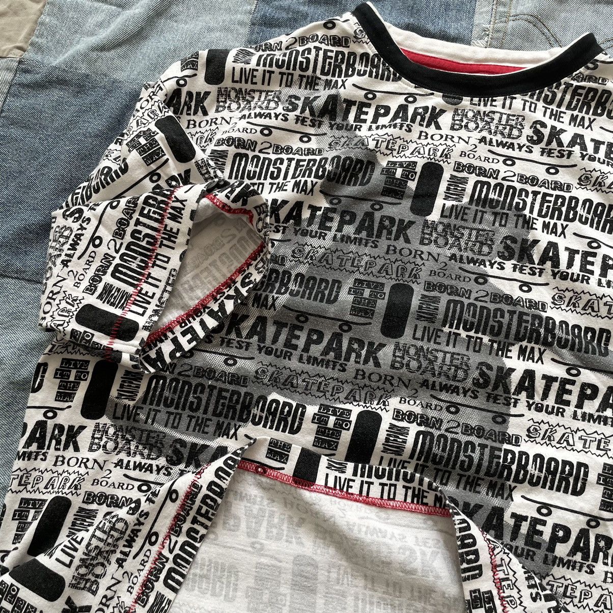 Vintage Rare Vintage 90s Y2K Skate Skateboard All Overprint Shirt Size US L / EU 52-54 / 3 - 2 Thumbnail