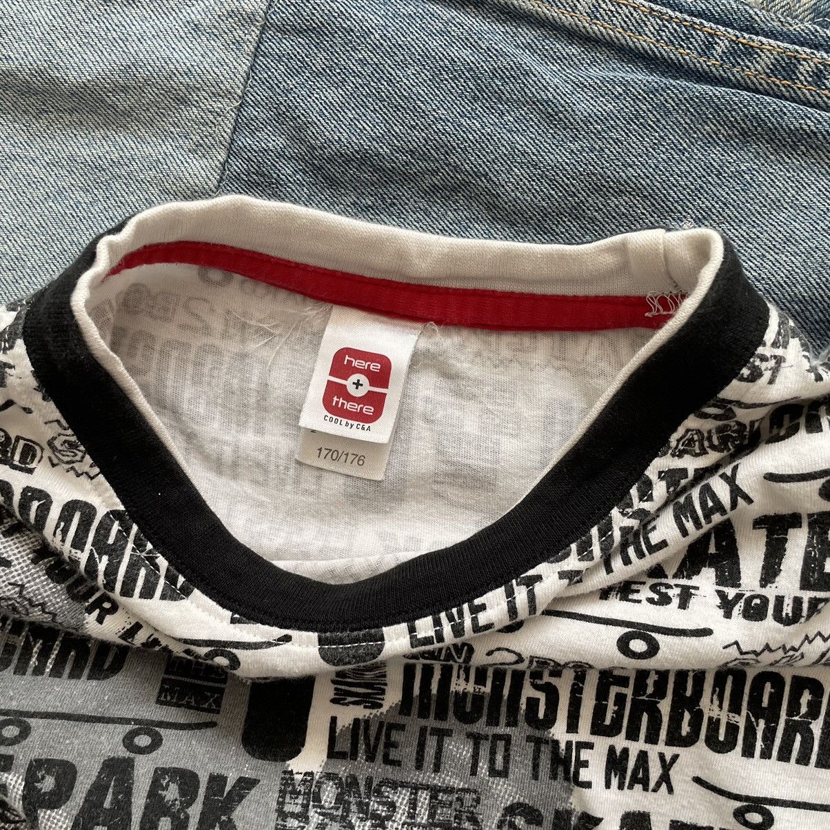 Vintage Rare Vintage 90s Y2K Skate Skateboard All Overprint Shirt Size US L / EU 52-54 / 3 - 4 Thumbnail