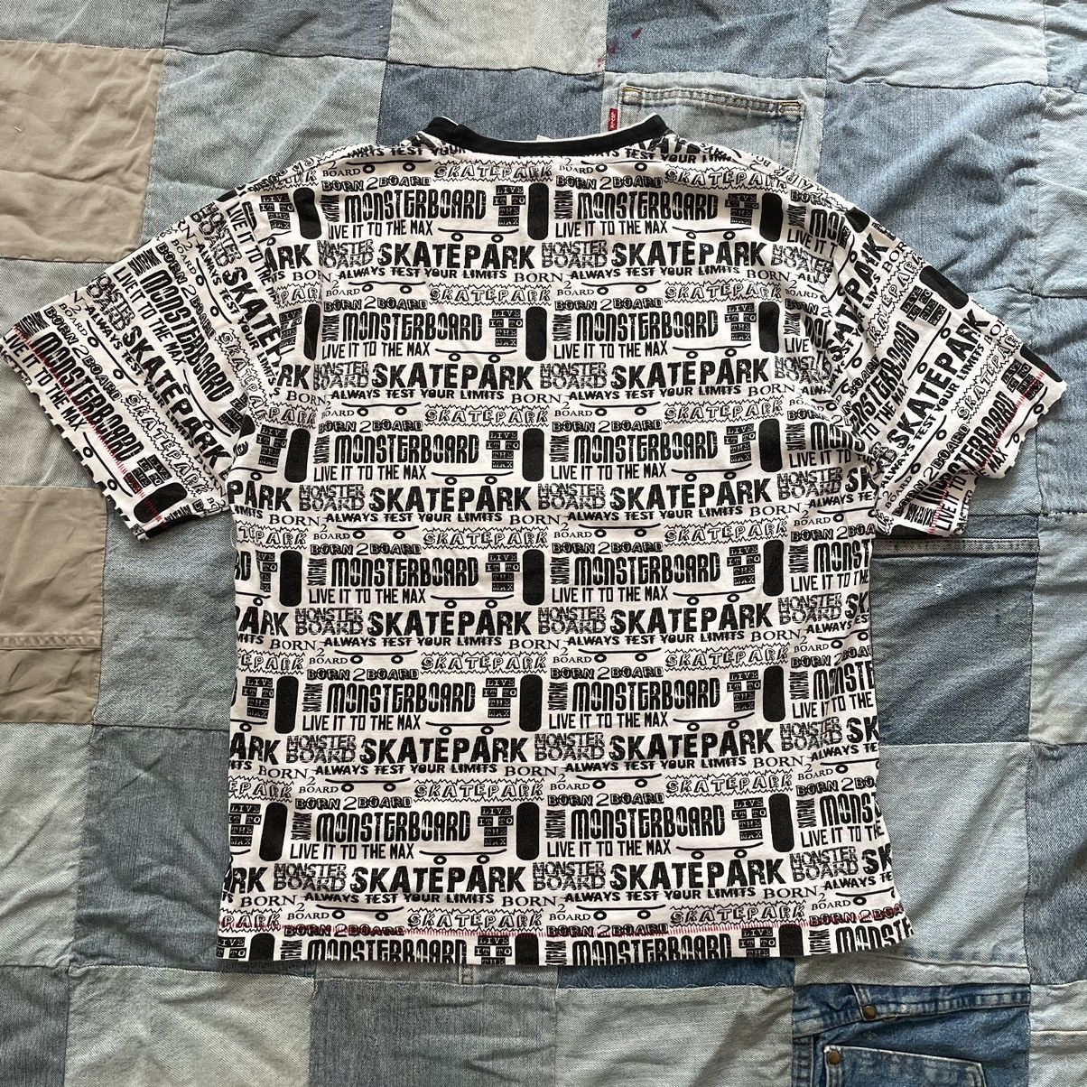 Vintage Rare Vintage 90s Y2K Skate Skateboard All Overprint Shirt Size US L / EU 52-54 / 3 - 5 Thumbnail
