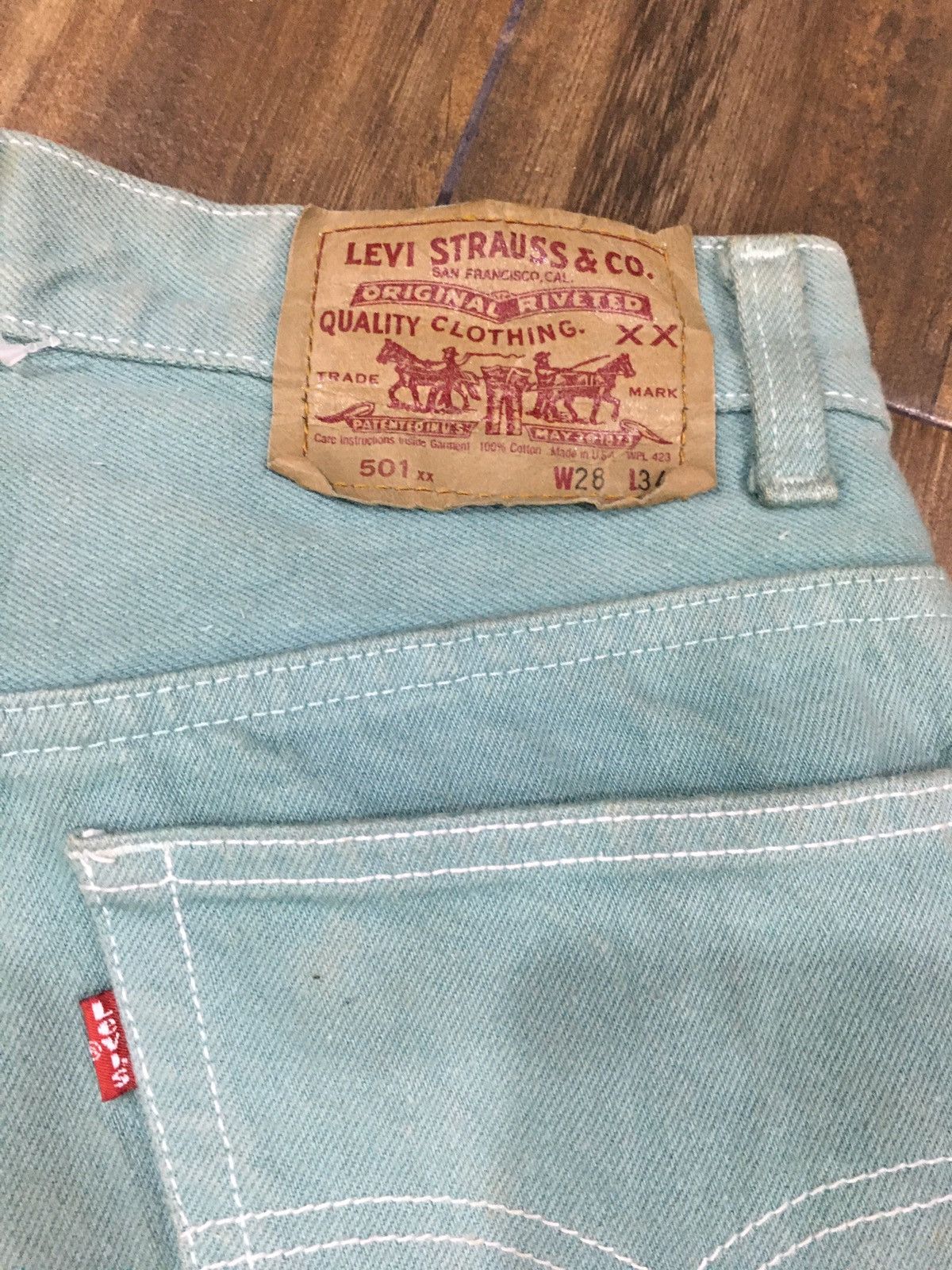 Levi's THRASHED COLOUR VTG LEVI’S 501xx Size US 28 / EU 44 - 7 Thumbnail
