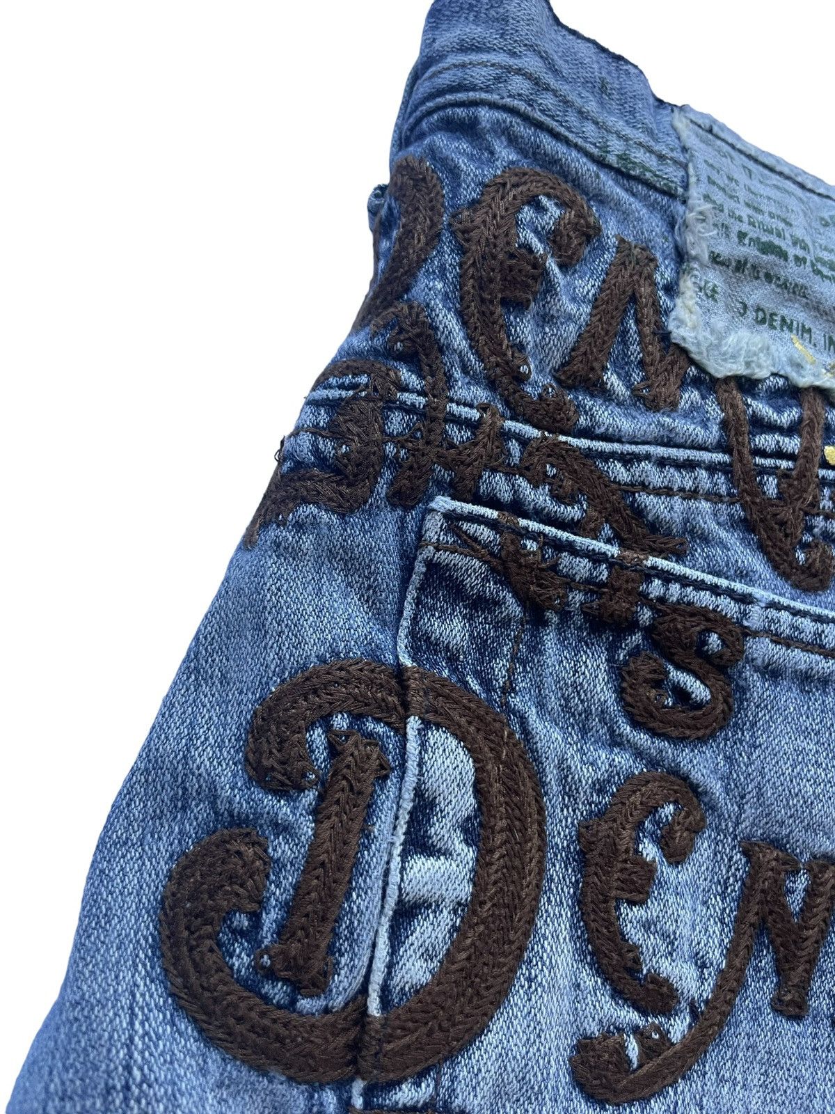 JNCO × Japanese Brand × Vintage Vintage Akademiks Embroidered Baggy Y2K Jeans 34x34 Size US 34 / EU 50 - 5 Thumbnail