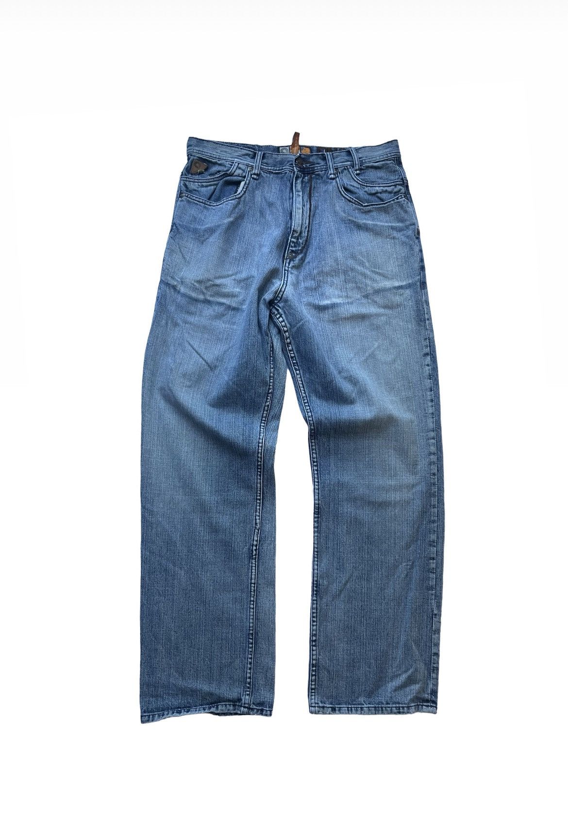 JNCO × Japanese Brand × Vintage Vintage Akademiks Embroidered Baggy Y2K Jeans 34x34 Size US 34 / EU 50 - 3 Thumbnail