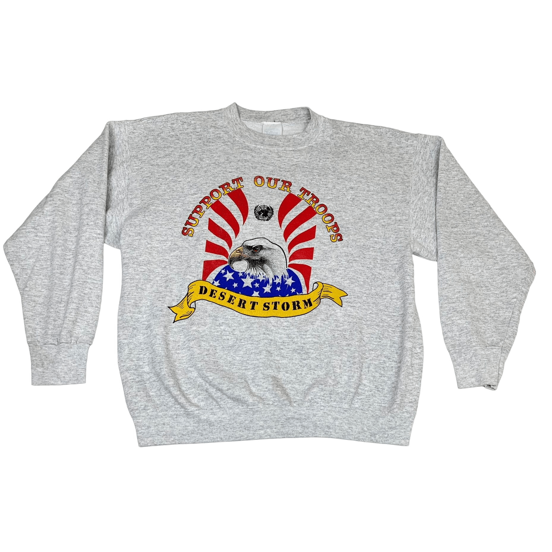 Vintage Desert Storm Sweatshirt XL Military Army Support