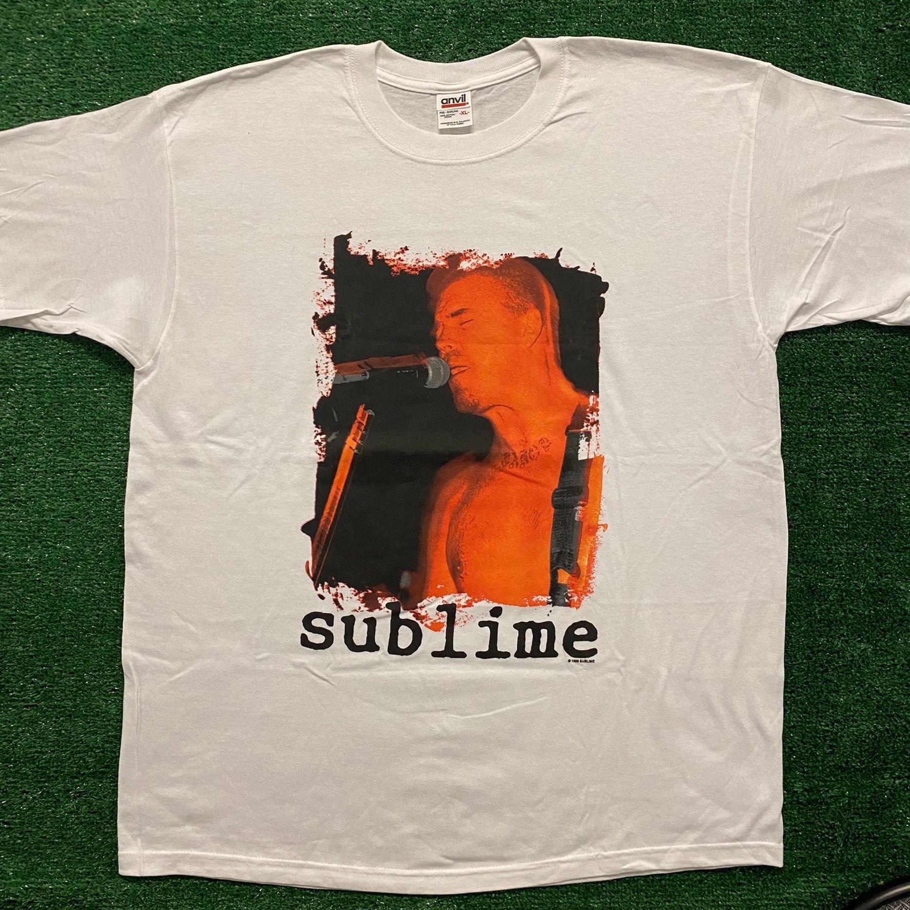 image of Band Tees x Sublime Bradley Nowell Vintage 90's Band T-Shirt in White, Men's (Size XL)