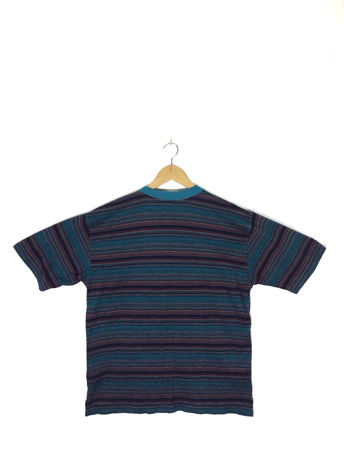 Spalding × Vintage Vintage Spalding Striped Pocket T Shirt Size US M / EU 48-50 / 2 - 2 Thumbnail
