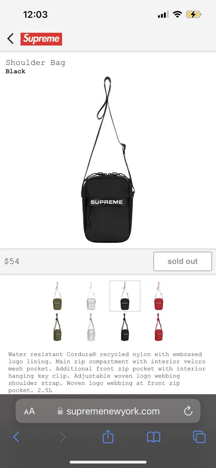 Supreme Supreme shoulder bag Size ONE SIZE - 3 Thumbnail