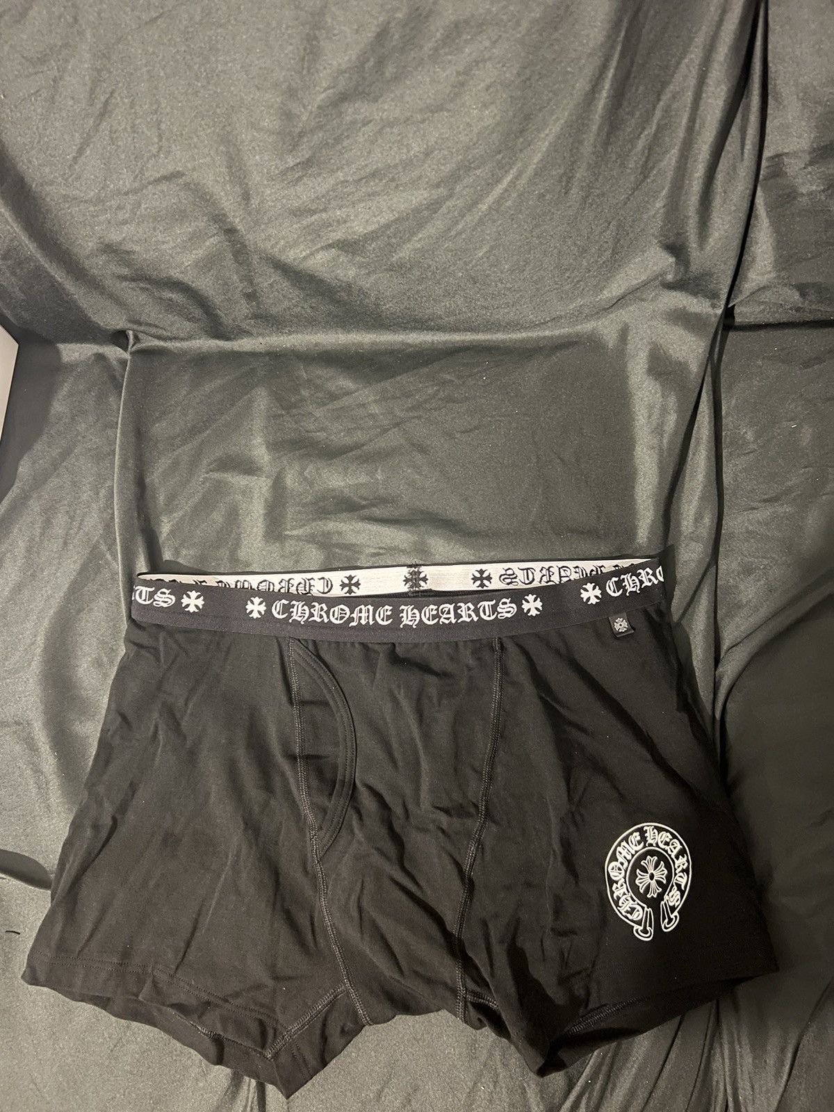 Chrome Hearts Chrome Hearts Black Horseshoe Boxers | Grailed