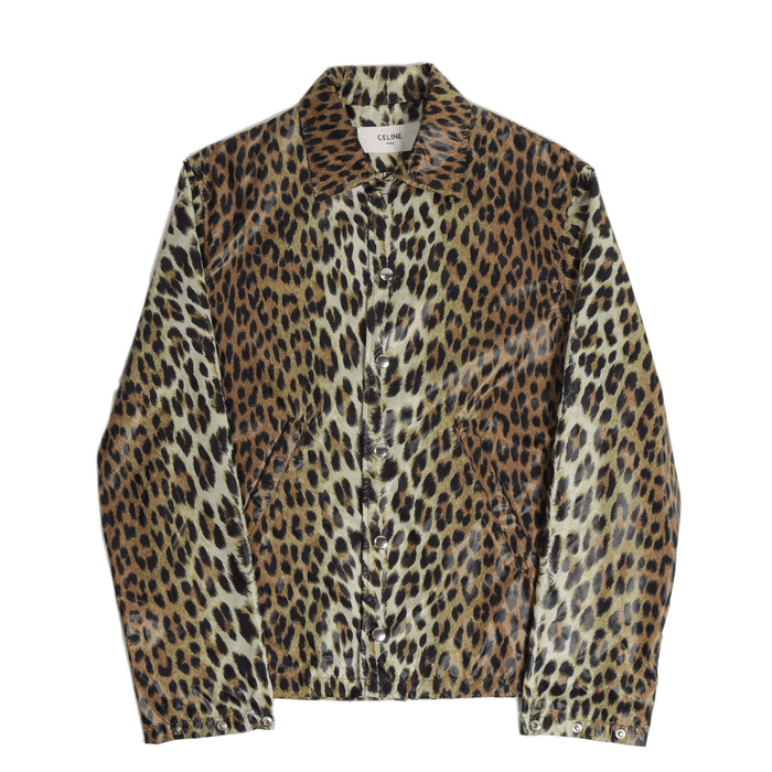 Celine Celine Leopard Windbreaker | Grailed