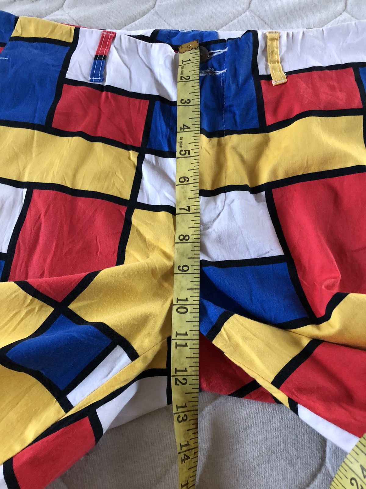 Designer Loudmouth Colourful Bricks Check Art Casual Pants Size US 37 - 8 Thumbnail