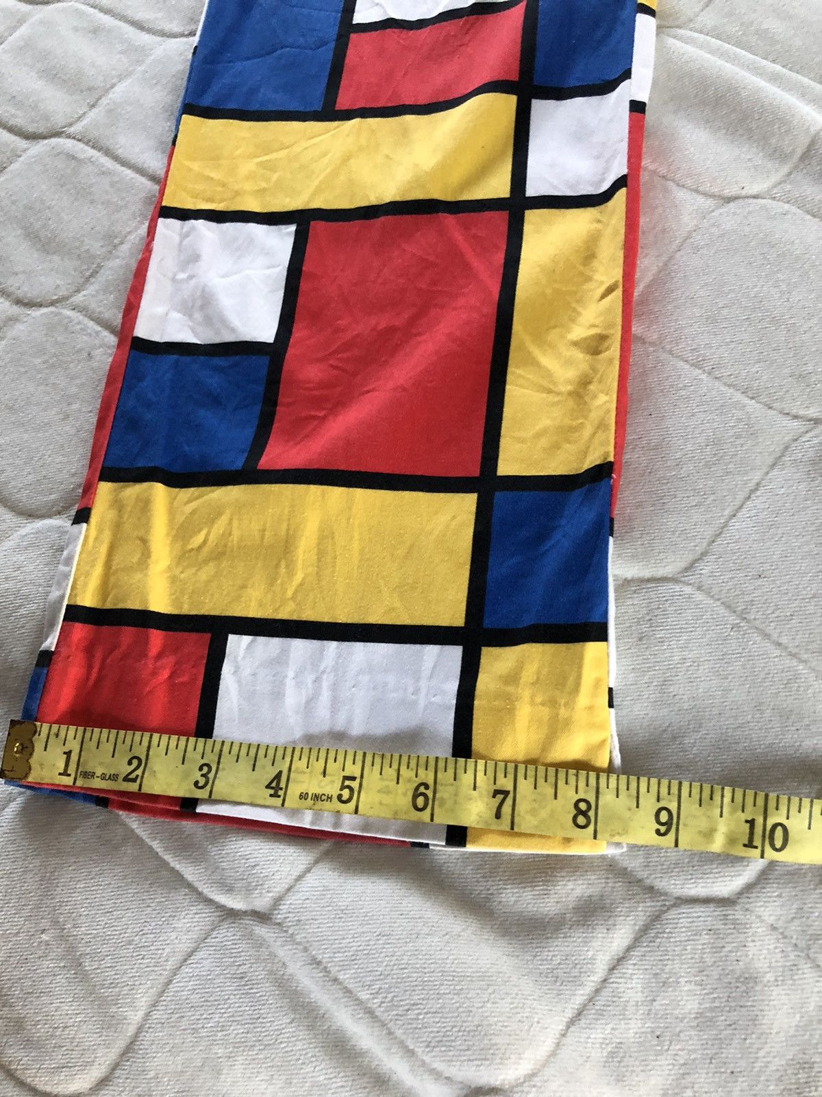 Designer Loudmouth Colourful Bricks Check Art Casual Pants Size US 37 - 11 Thumbnail