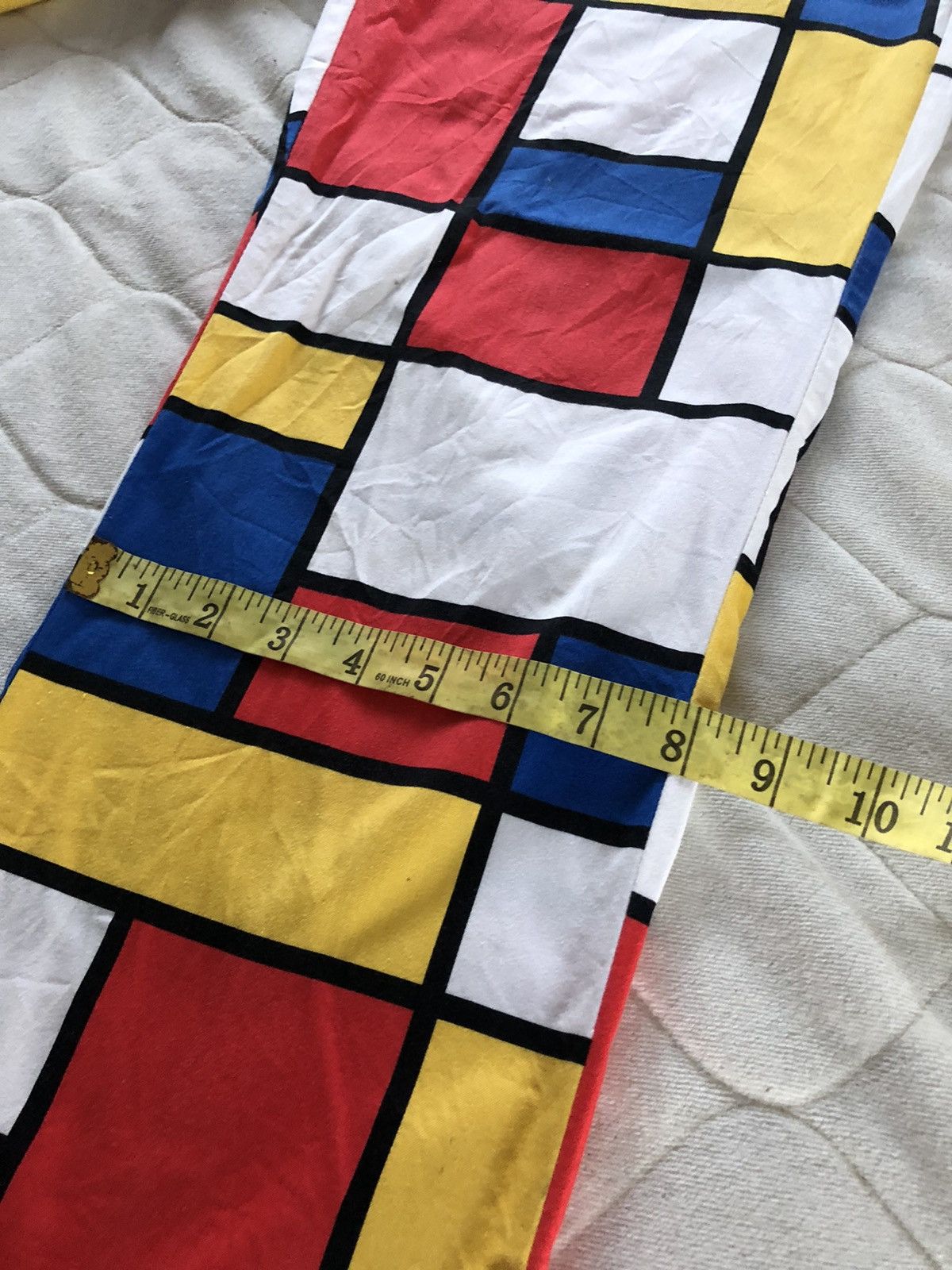 Designer Loudmouth Colourful Bricks Check Art Casual Pants Size US 37 - 12 Thumbnail