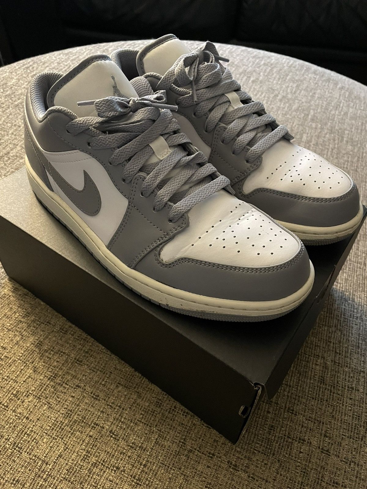 Jordan Brand Air Jordan 1 Low Vintage Grey Size US 10 / EU 43 - 8 Thumbnail