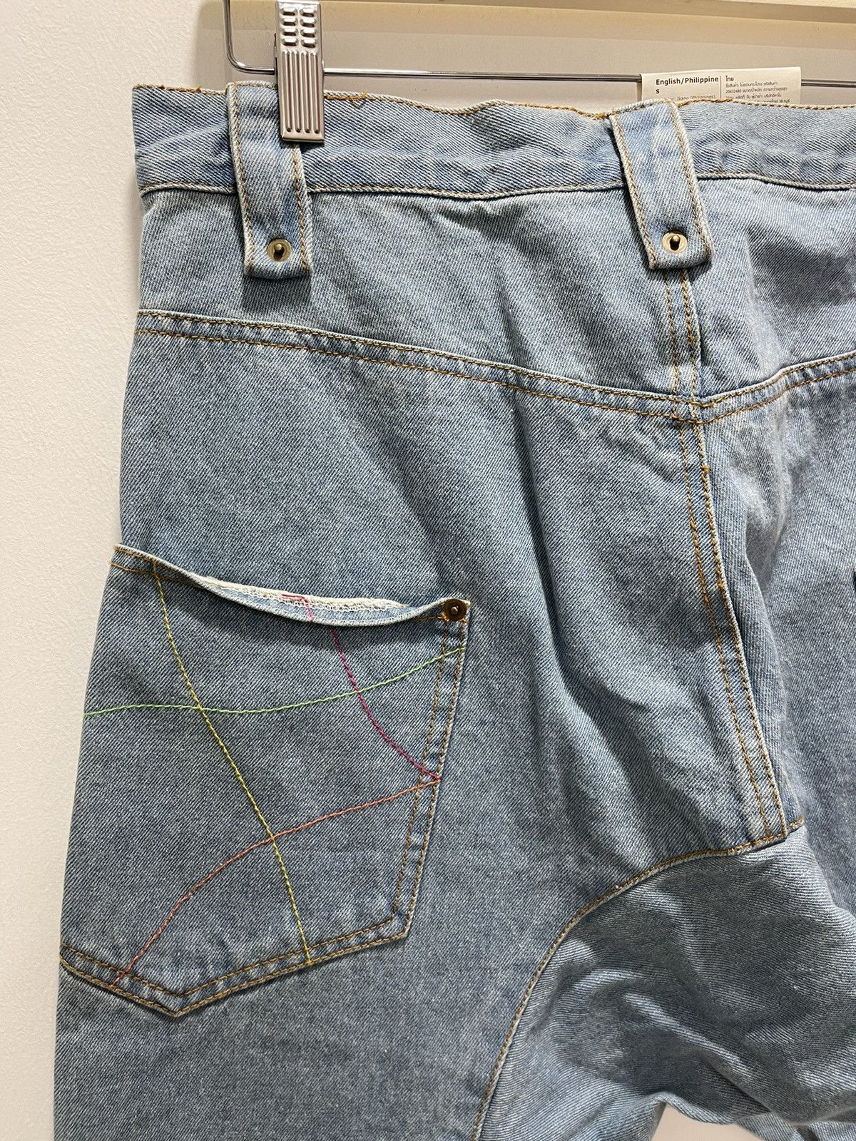 Japanese Brand × Vintage SPEED ORANGE RECONSTRUCT RARE DESIGN DISTRESSED DENIM JEANS Size US 31 - 11 Thumbnail