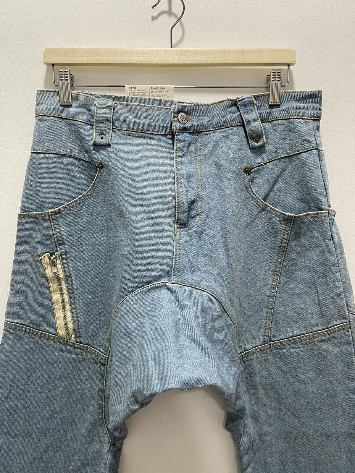 Japanese Brand × Vintage SPEED ORANGE RECONSTRUCT RARE DESIGN DISTRESSED DENIM JEANS Size US 31 - 5 Thumbnail
