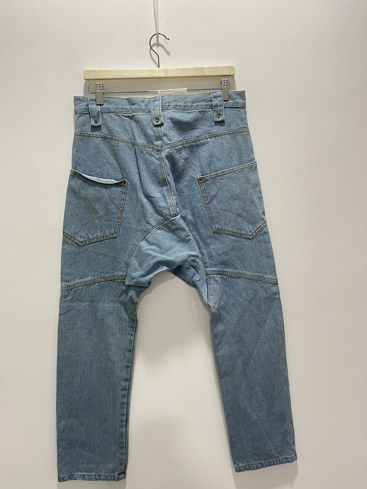Japanese Brand × Vintage SPEED ORANGE RECONSTRUCT RARE DESIGN DISTRESSED DENIM JEANS Size US 31 - 9 Thumbnail