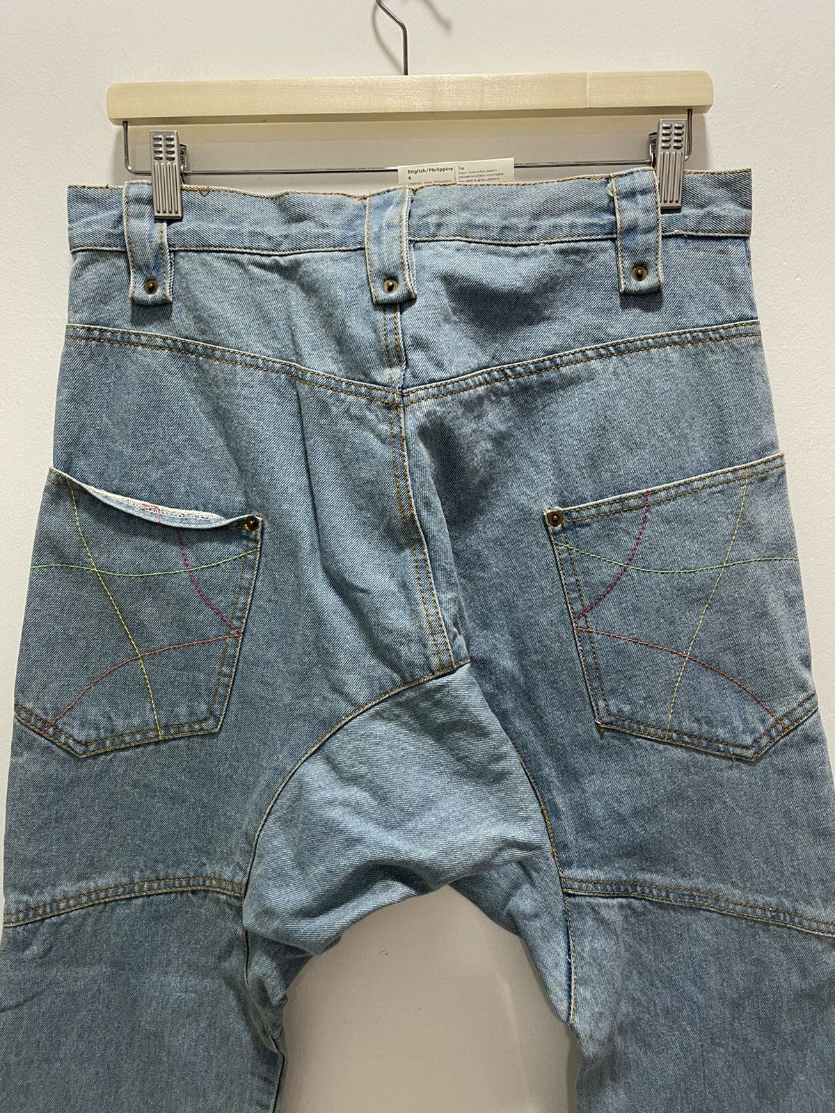 Japanese Brand × Vintage SPEED ORANGE RECONSTRUCT RARE DESIGN DISTRESSED DENIM JEANS Size US 31 - 12 Thumbnail