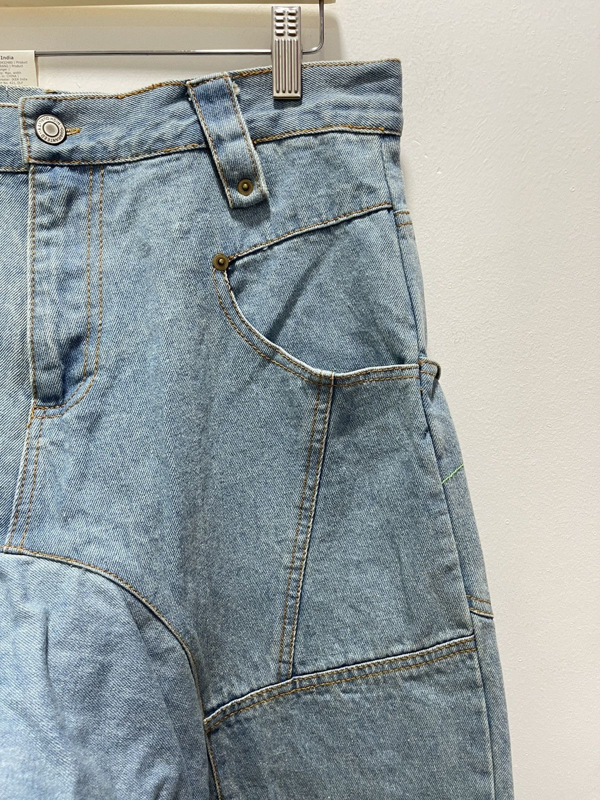 Japanese Brand × Vintage SPEED ORANGE RECONSTRUCT RARE DESIGN DISTRESSED DENIM JEANS Size US 31 - 2 Thumbnail
